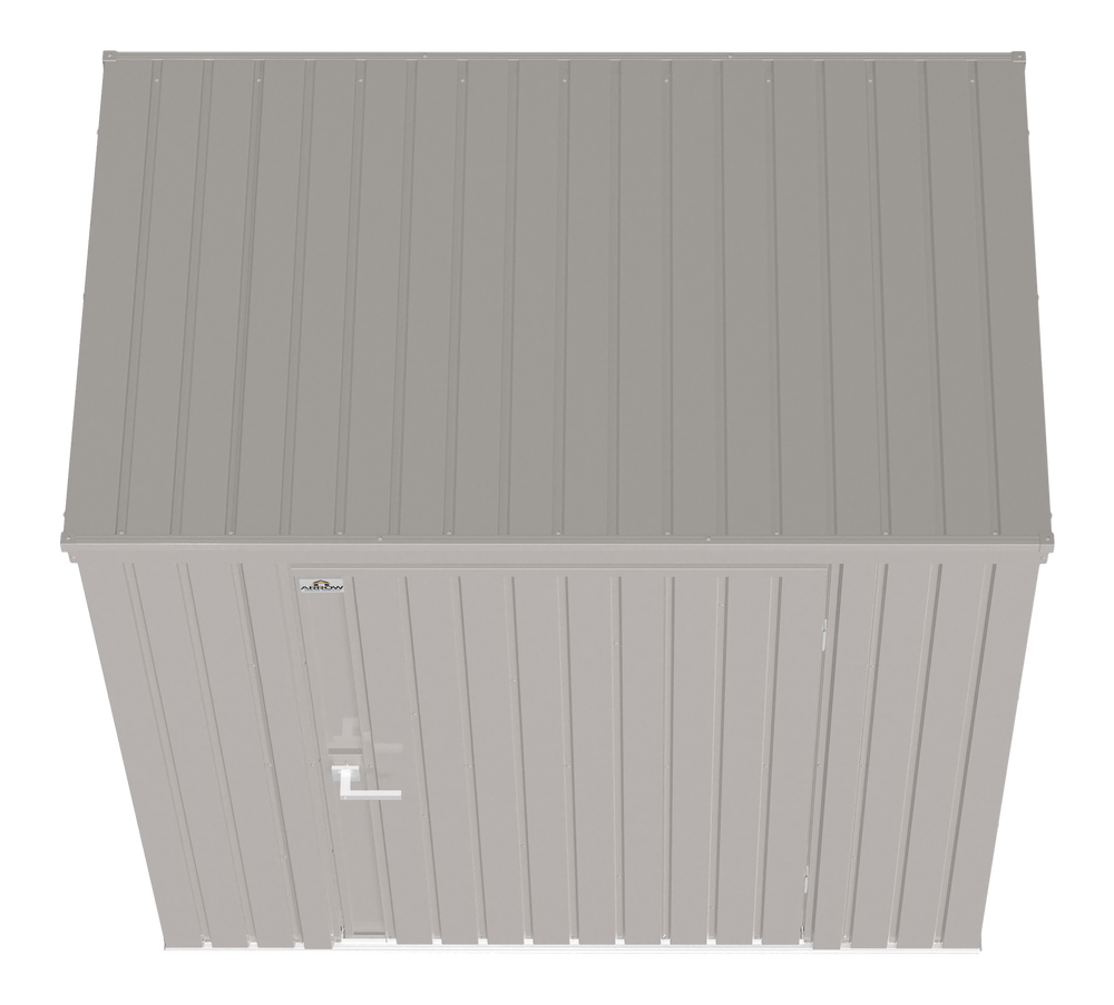 Elite Steel Storage Shed with Pent Roof, Cool Grey, 6-ft x 4-ft Q5Q4 - product image 5