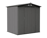 EZEE Galvanized Steel Storage Shed with Low Gable Roof, Charcoal, 6-ft x 5-ft S7A3 - product image 1