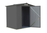 EZEE Galvanized Steel Storage Shed with Low Gable Roof, Charcoal, 6-ft x 5-ft W0V9 - product image 5
