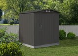 EZEE Galvanized Steel Storage Shed with Low Gable Roof, Charcoal, 6-ft x 5-ft S7A3 - product image 8