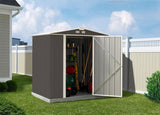 EZEE Galvanized Steel Storage Shed with Low Gable Roof, Charcoal/Cream, 6-ft x 5-ft H1N8 - product image 8