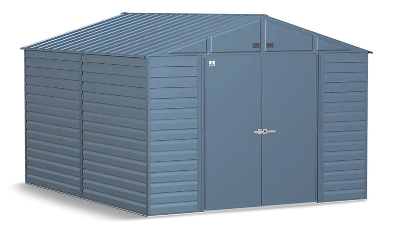Select Galvanized Steel Storage Shed, Blue Grey, 10-ft x 8-ft M8P5