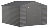 Select Galvanized Steel Storage Shed, Charcoal, 10-ft x 12-ft D2K3 - product image 1