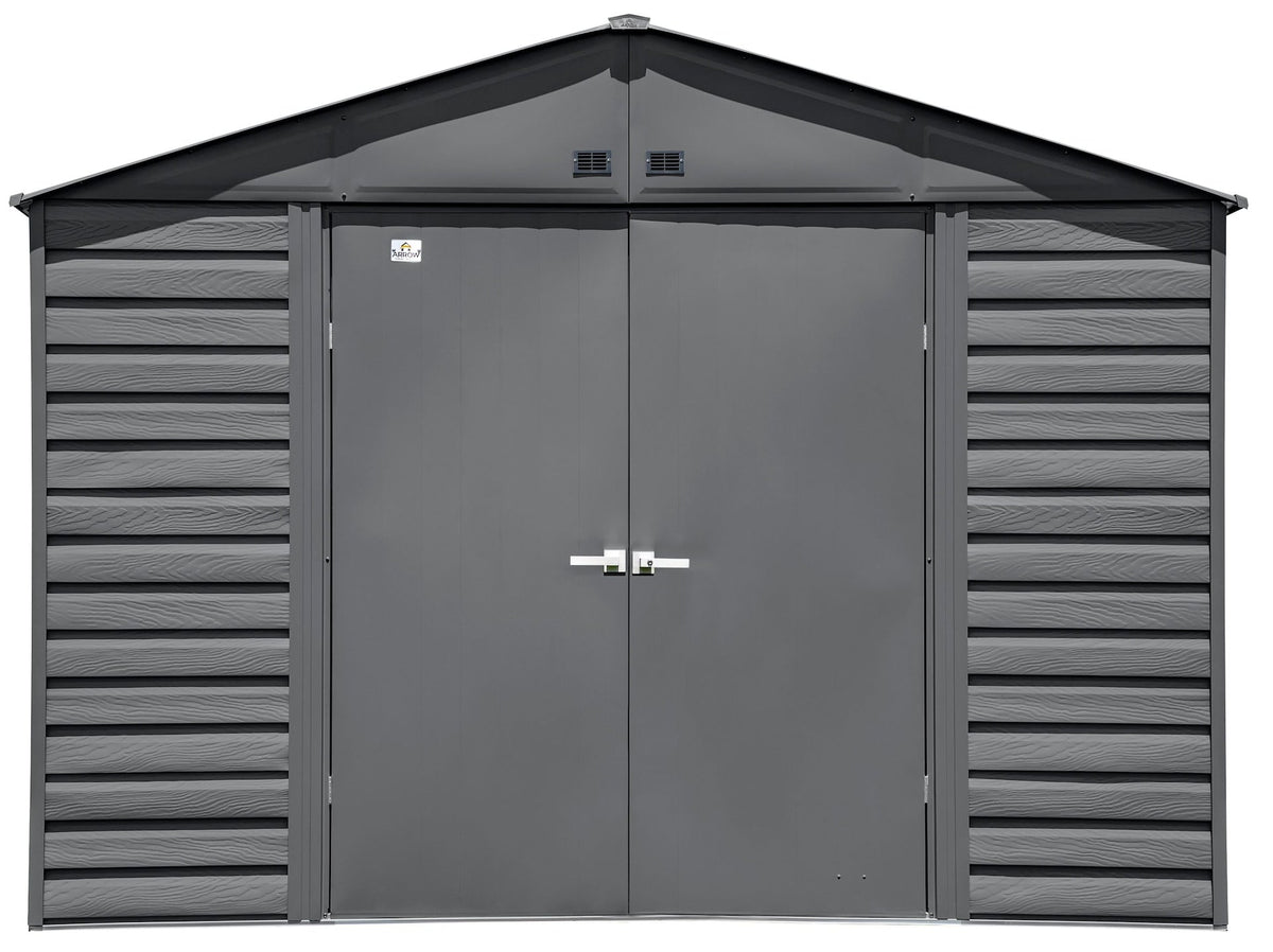 Select Galvanized Steel Storage Shed, Charcoal, 10-ft x 8-ft X4S2 - product image 4