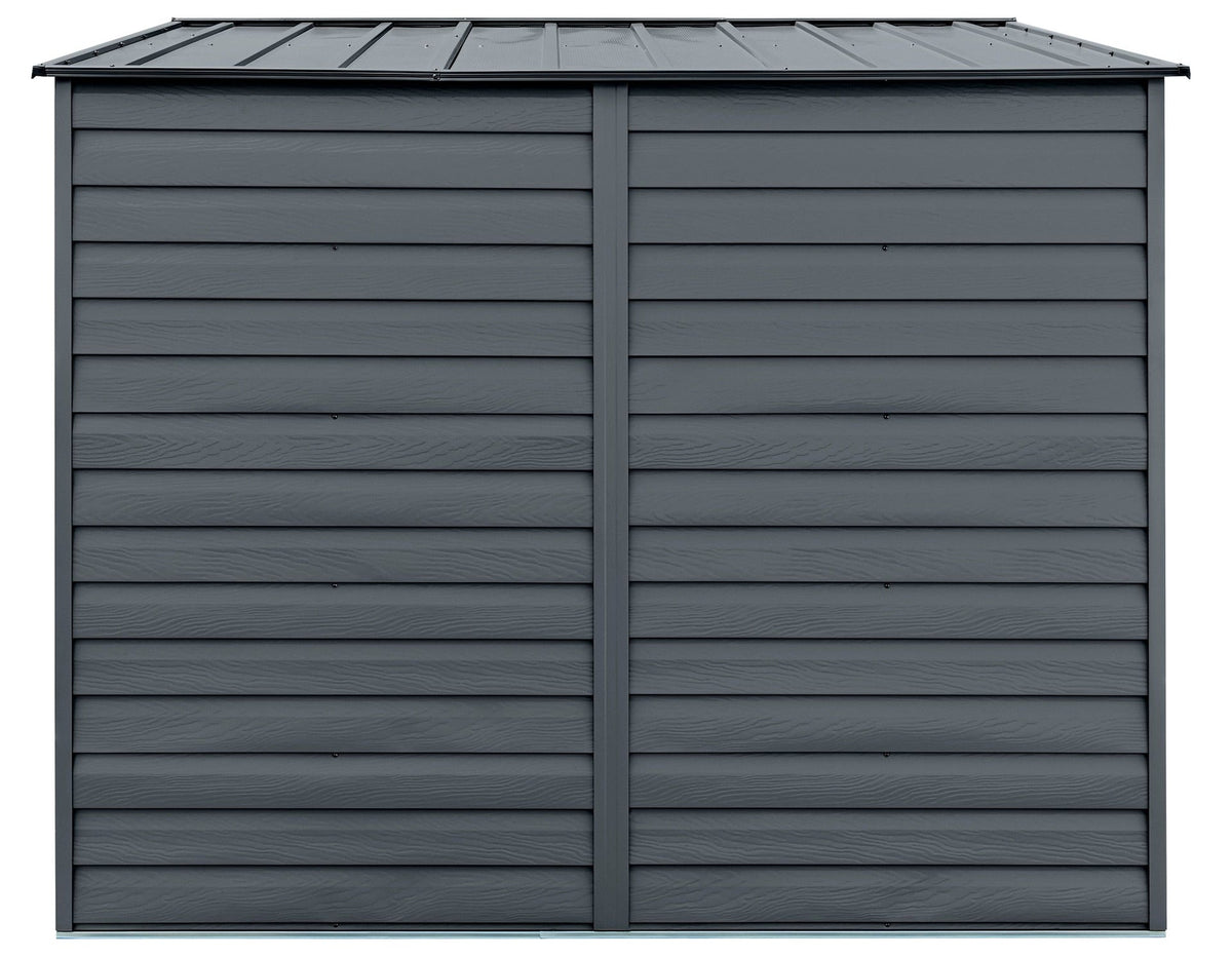 Select Galvanized Steel Storage Shed, Charcoal, 10-ft x 8-ft X4S2 - product image 5
