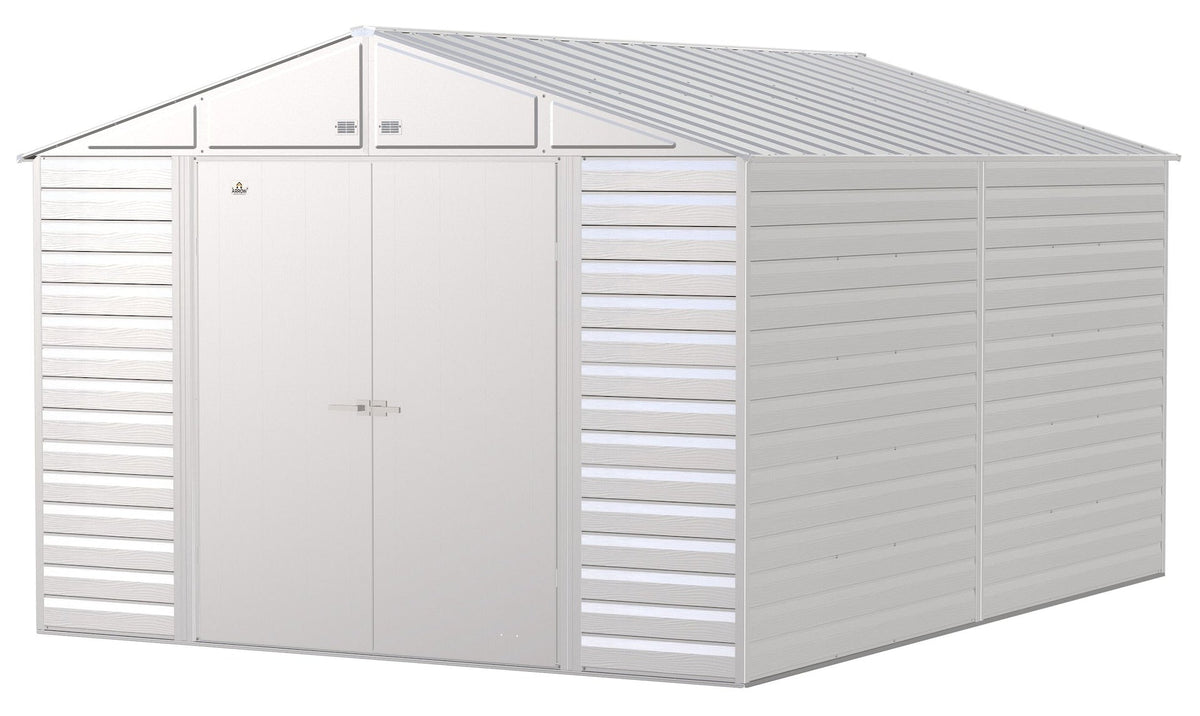 Select Galvanized Steel Storage Shed, Flute Grey, 10-ft x 14-ft S6A7 - product image 1
