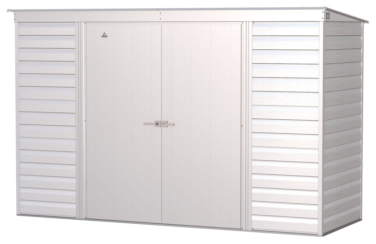 Select Galvanized Steel Storage Shed, Flute Grey, 10-ft x 4-ft W8T5 - product image 1
