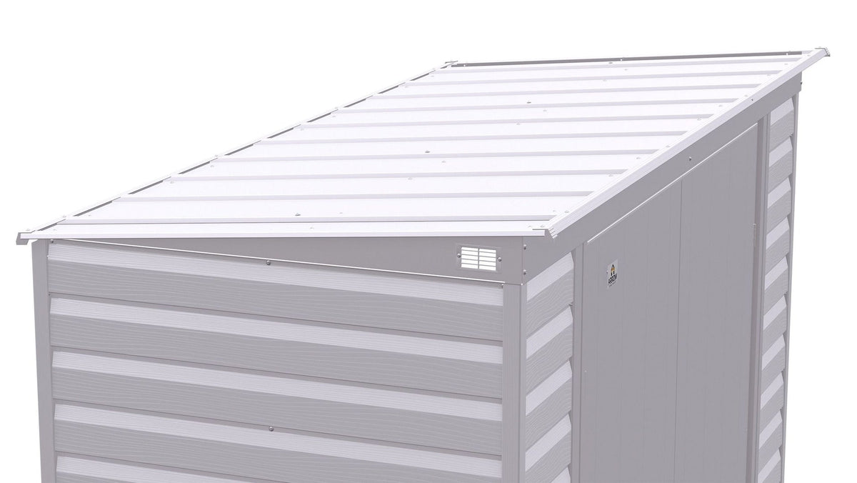 Select Galvanized Steel Storage Shed, Flute Grey, 10-ft x 4-ft W8T5 - product image 8