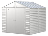 Select Galvanized Steel Storage Shed, Flute Grey, 8-ft x 8-ft M9I6 - product image 1