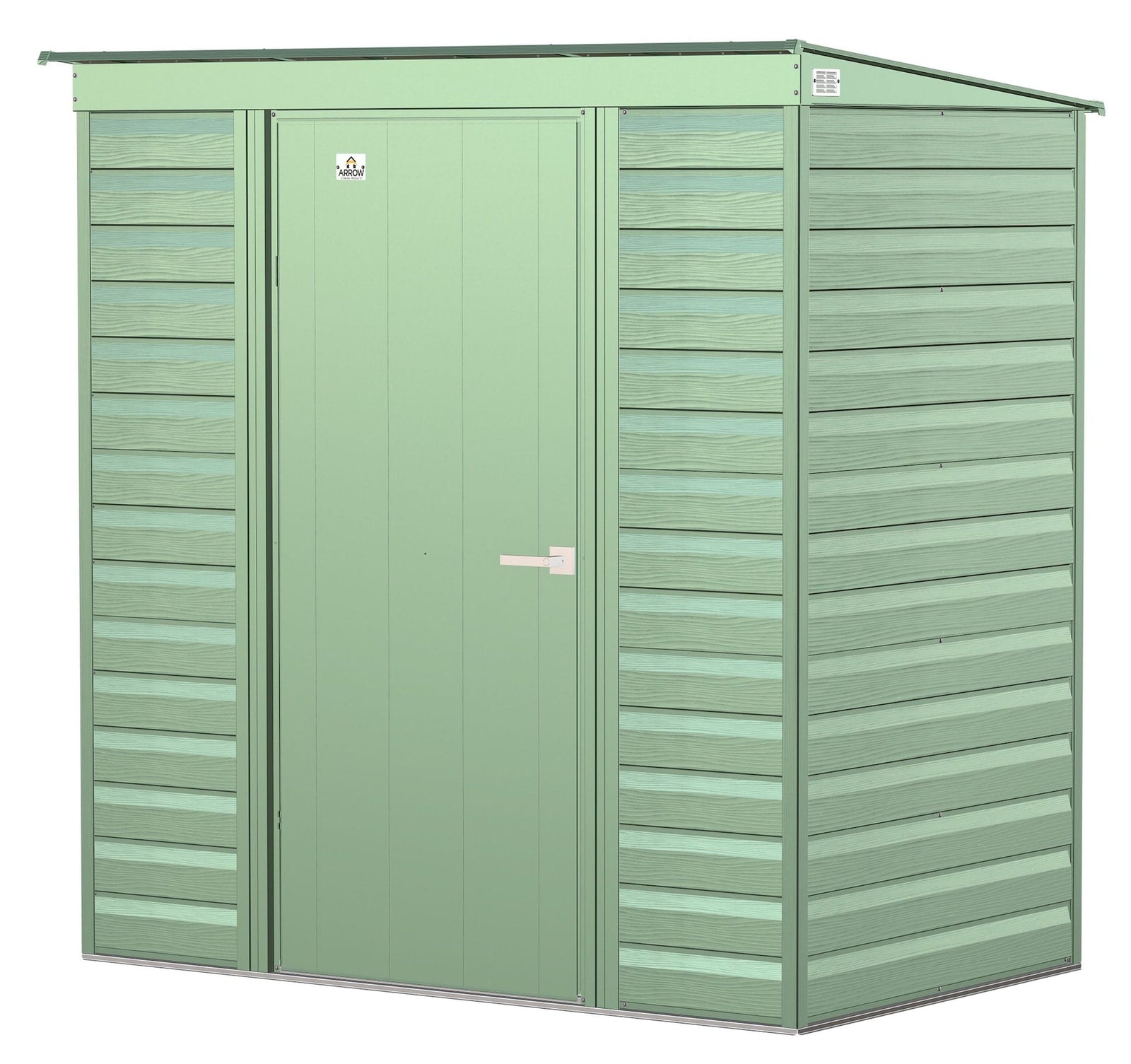 Select Galvanized Steel Storage Shed, Sage Green, 6-ft x 4-ft S7M6 - product image 1