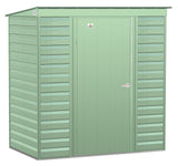 Select Galvanized Steel Storage Shed, Sage Green, 6-ft x 4-ft S7M6 - product image 2