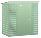 Select Galvanized Steel Storage Shed, Sage Green, 6-ft x 4-ft S7M6 - product image 3