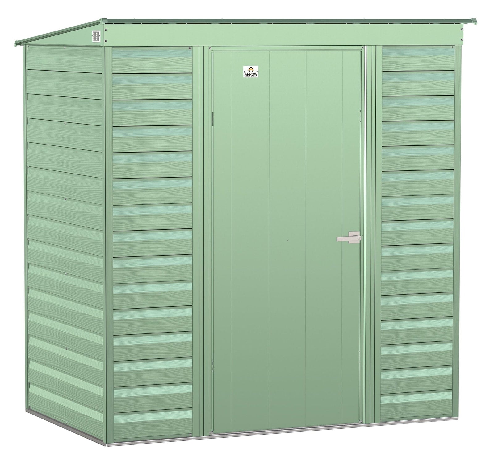 Select Galvanized Steel Storage Shed, Sage Green, 6-ft x 4-ft S7M6 - product image 3