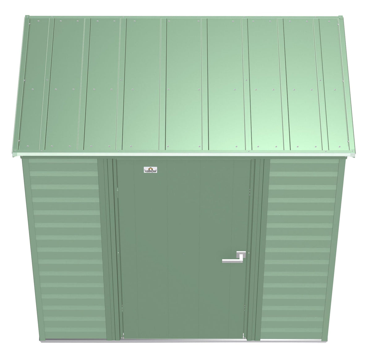 Select Galvanized Steel Storage Shed, Sage Green, 6-ft x 4-ft S7M6 - product image 8