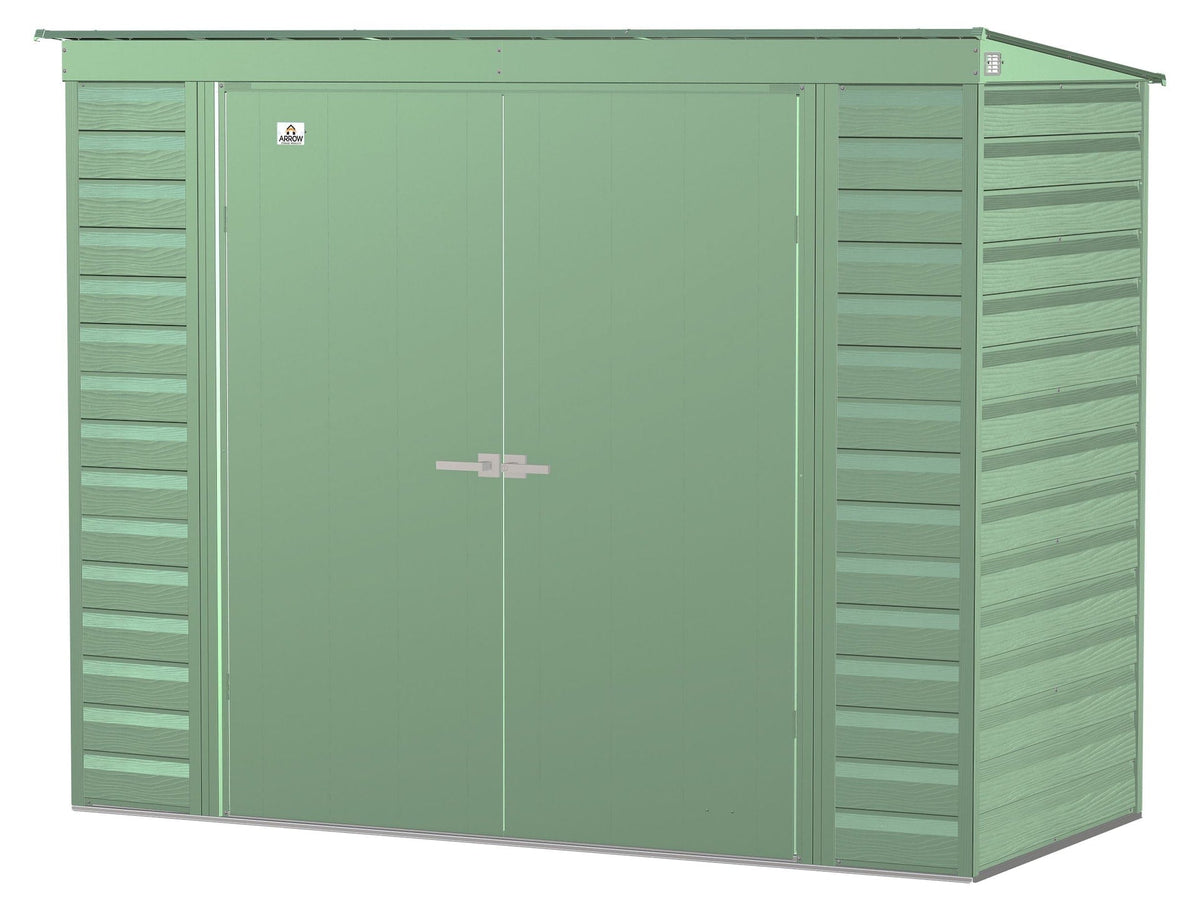 Select Galvanized Steel Storage Shed, Sage Green, 8-ft x 4-ft M7I2 - product image 2