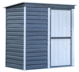 Shed-in-a-Box Steel Storage Shed, Charcoal/Cream, 6-ft x 4-ft B4G4 - product image 1