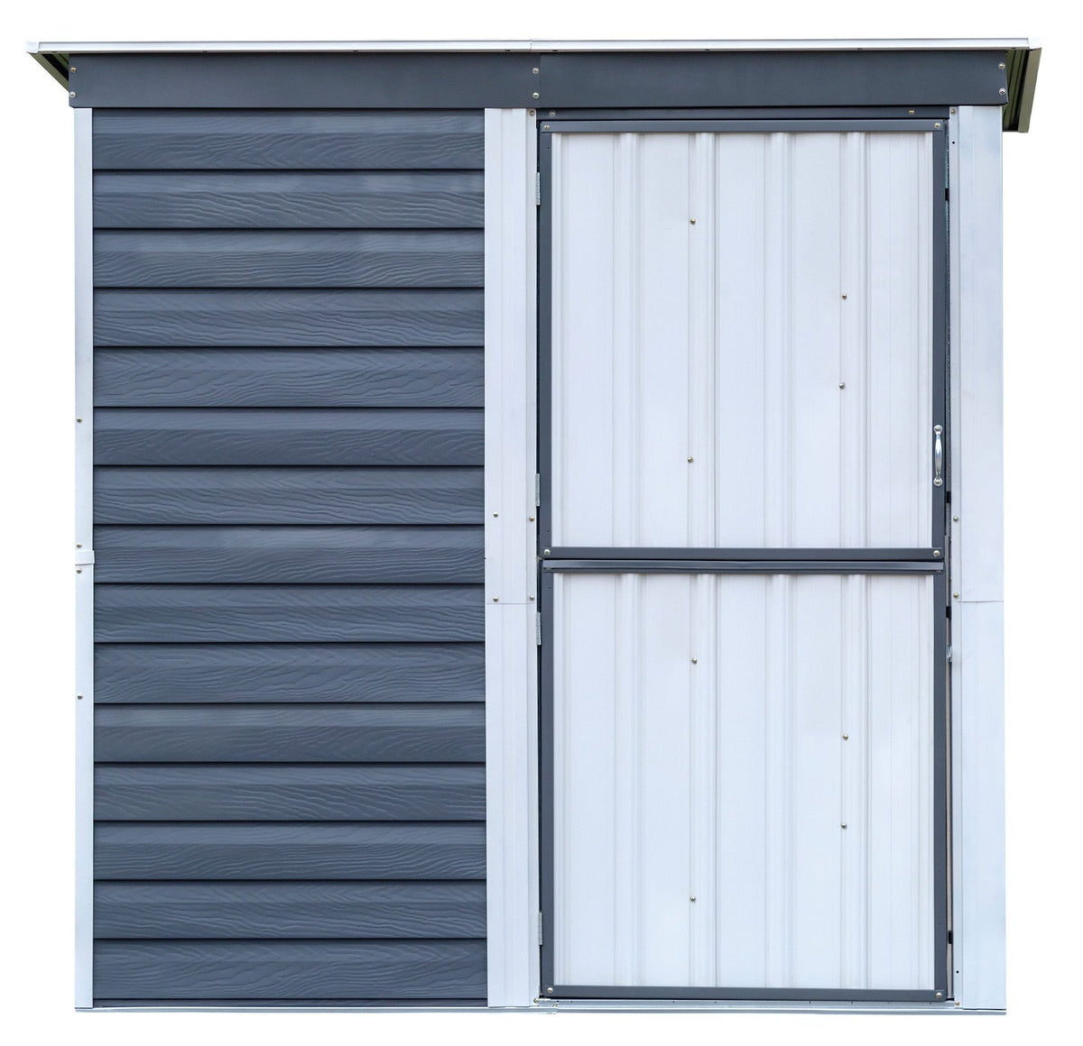 Shed-in-a-Box Steel Storage Shed, Charcoal/Cream, 6-ft x 4-ft B4G4 - product image 2
