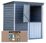 Shed-in-a-Box Steel Storage Shed, Charcoal/Cream, 6-ft x 4-ft B4G4 - product image 3
