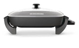 Family-Sized Non-Stick Electric Skillet, Black, 12x15-in F3A4 - product image 3