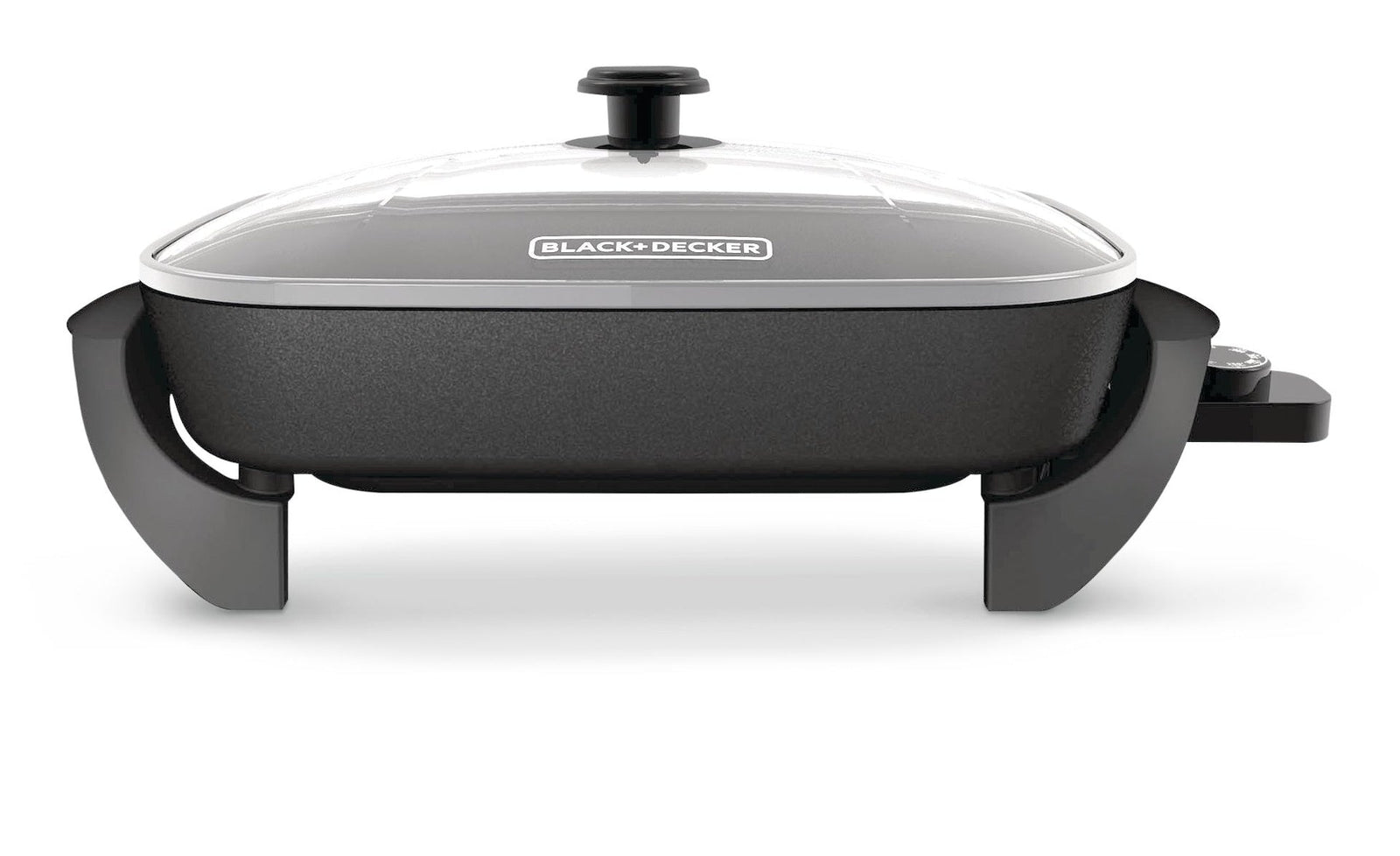 Family-Sized Non-Stick Electric Skillet, Black, 12x15-in F3A4 - product image 3