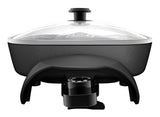 Family-Sized Non-Stick Electric Skillet, Black, 12x15-in F3A4 - product image 8