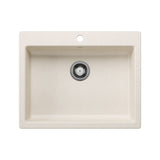 CSA Single Bowl Drop-In Kitchen Sink, Soft White, 25-in I6Y8 - product image 1