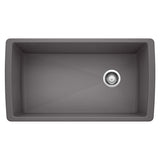 Diamond SILGRANIT 33-in Super Single Undermount Kitchen Sink, Cinder J9T2 - product image 1