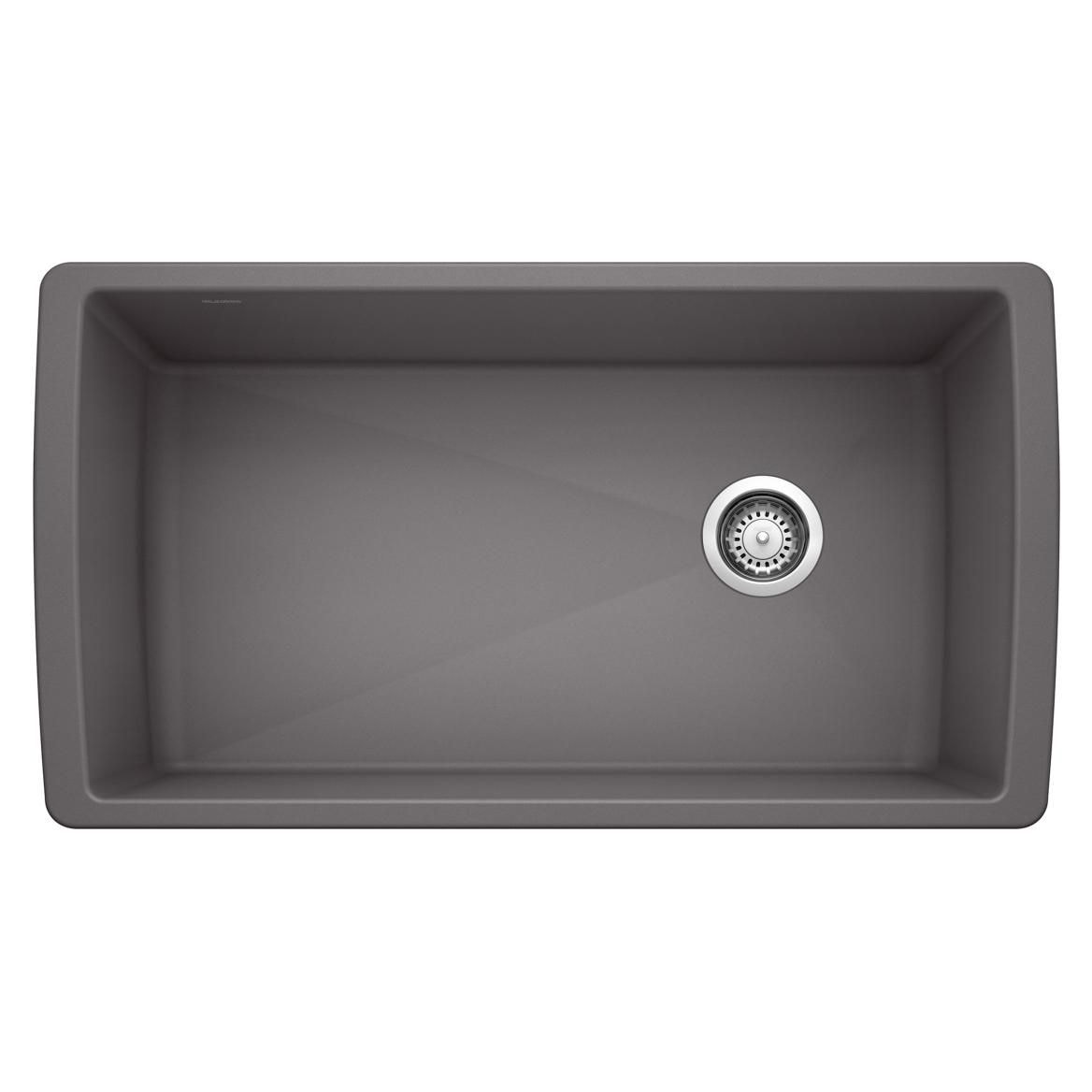 Diamond SILGRANIT 33-in Super Single Undermount Kitchen Sink, Cinder J9T2 - product image 1
