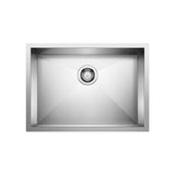 Quatrus R0 25-in Single Bowl Undermount Stainless Steel Kitchen Sink O9T6 - product image 1