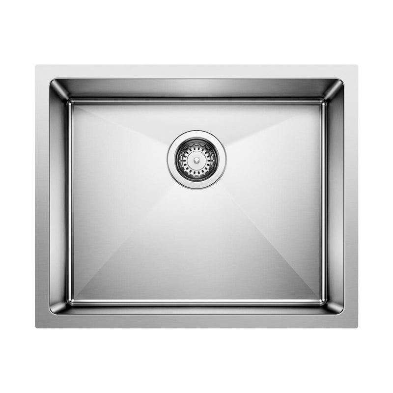 Quatrus R15 22-in Single Bowl Undermount Stainless Steel Kitchen Sink Q9B0