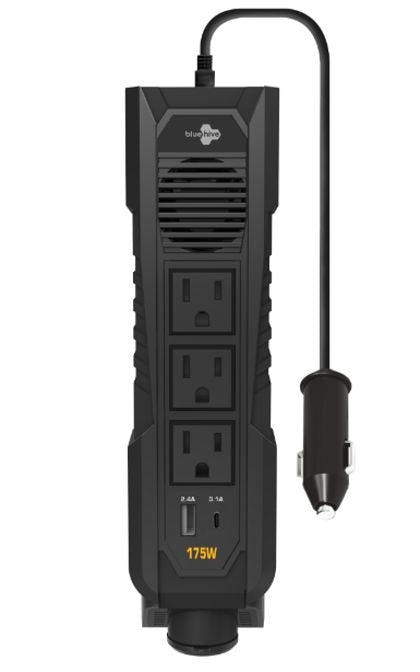 Power Inverter with USB Ports & Electrical Outlets, 175W Y6C4 - product image 1