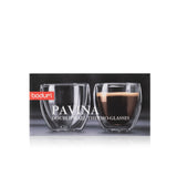 Double Wall Clear Glass Mugs, 2.7-oz, 2-pk E5L2 - product image 1