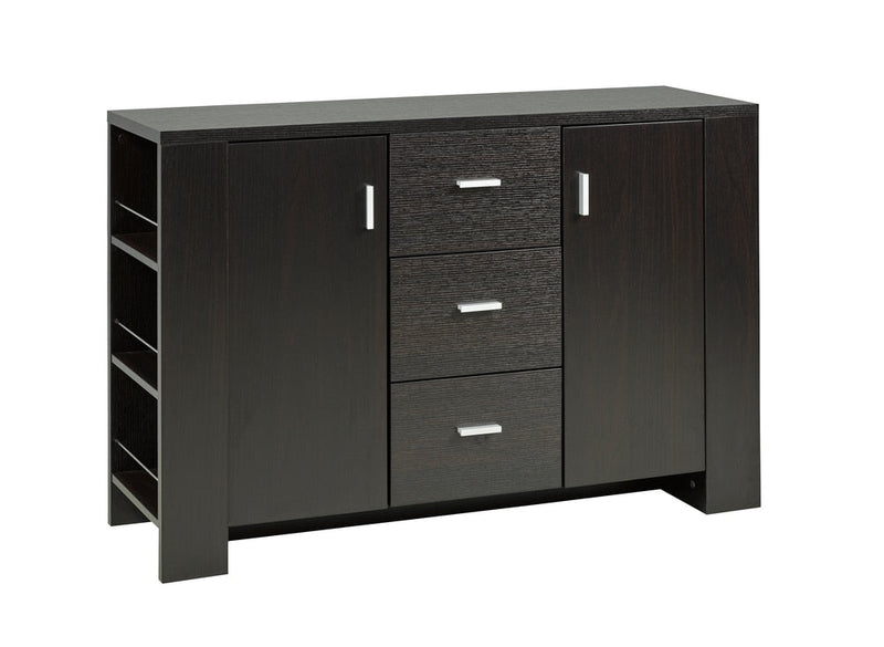 Ashton Freestanding Dining Buffet/Server with Storage, Dark Cherry C4R5