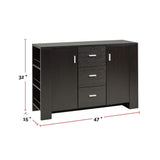 Ashton Freestanding Dining Buffet/Server with Storage, Dark Cherry C4R5 - product image 2