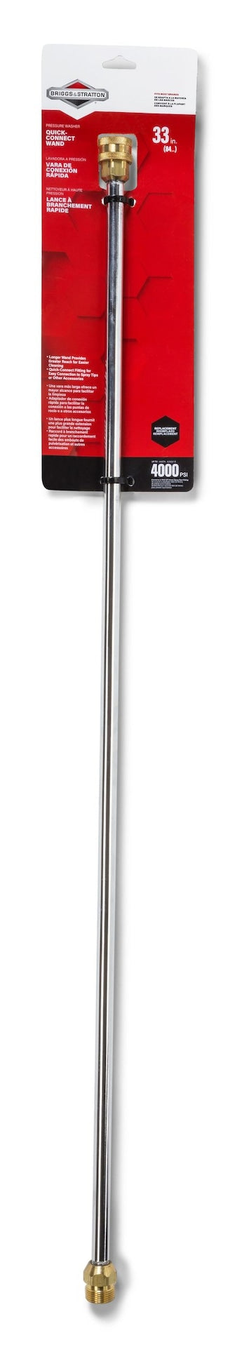 & Stratton Quick-Connect Stainless Steel Wand Compatible with 4000 PSI Gas Pressure Washer, 33-in (83.82 cm) M6V9 - product image 4