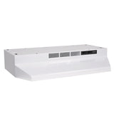 BU2 Series 230CFM Under Cabinet Kitchen Exhaust Fan Range Hood, White, 24-in K1K6 - product image 1