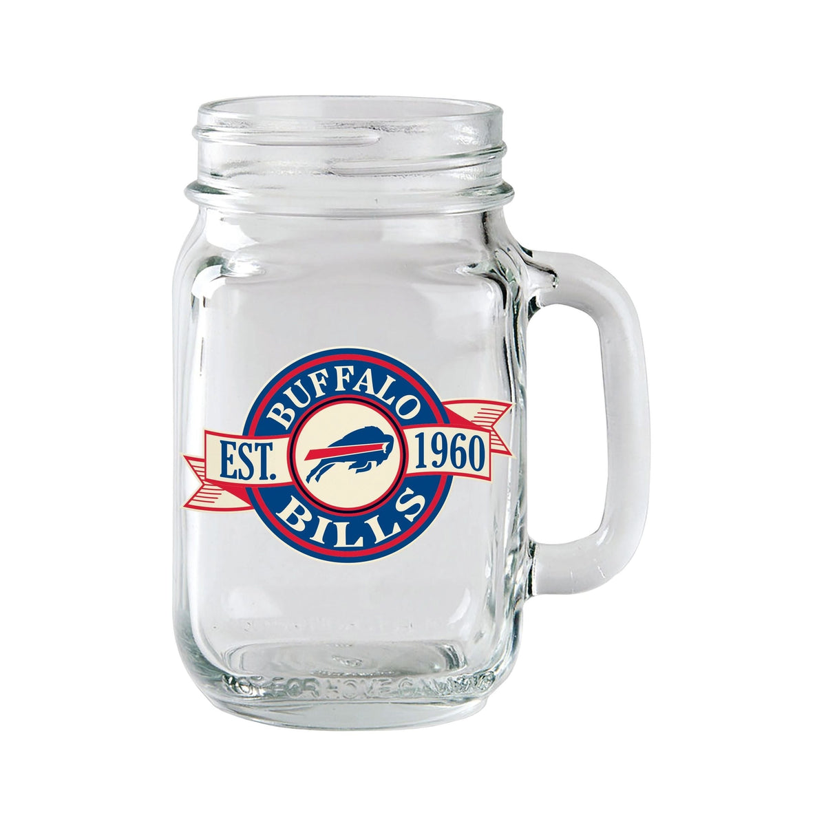 Bills Mason Jar Mug Pint Glass For Football Fans/Collectors, 16.5-oz J2V0 - product image 1