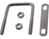 Square U Bolt, Stainless Steel, For All Weather, 3 x 2-in Y7Q3 - product image 1