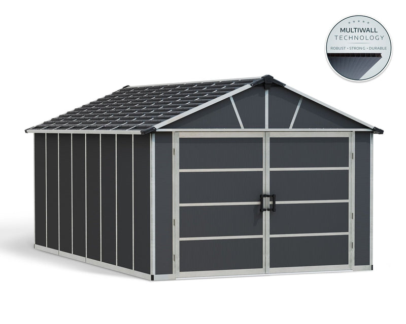 Yukon Multi-Function Polycarbonate Garage, 11x17-ft O5W1