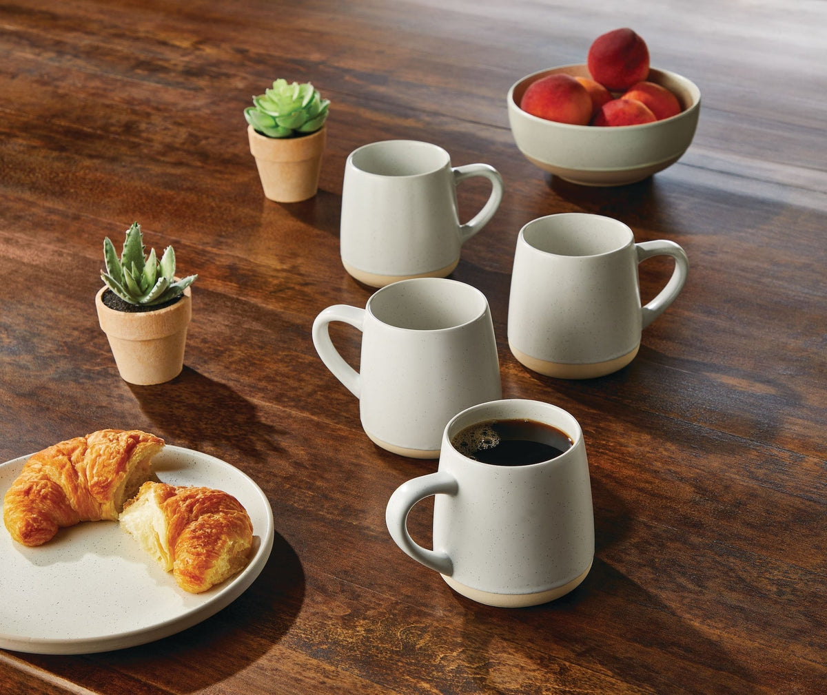 Belford Two-Tone Stoneware Mug Set, 12-oz, 4-pk F2R4 - product image 3
