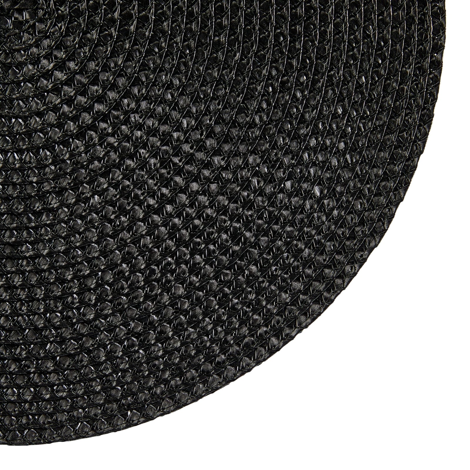 Braided Round Placemats, Black, 15-in Diameter, 4-pk I9F9 - product image 3