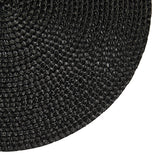 Braided Round Placemats, Black, 15-in Diameter, 4-pk U5F6 - product image 3