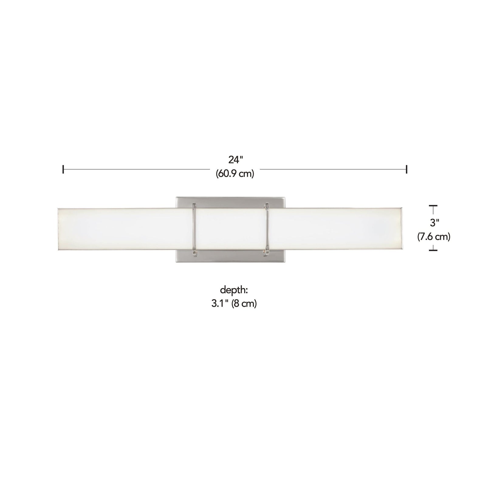 Byrne LED Vanity Light Fixture, Polished Nickel T9C1 - product image 5