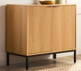 Byward Scallop Accent Cabinet Oak A9X8 - product image 5