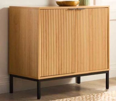 Byward Scallop Accent Cabinet Oak A9X8 - product image 5