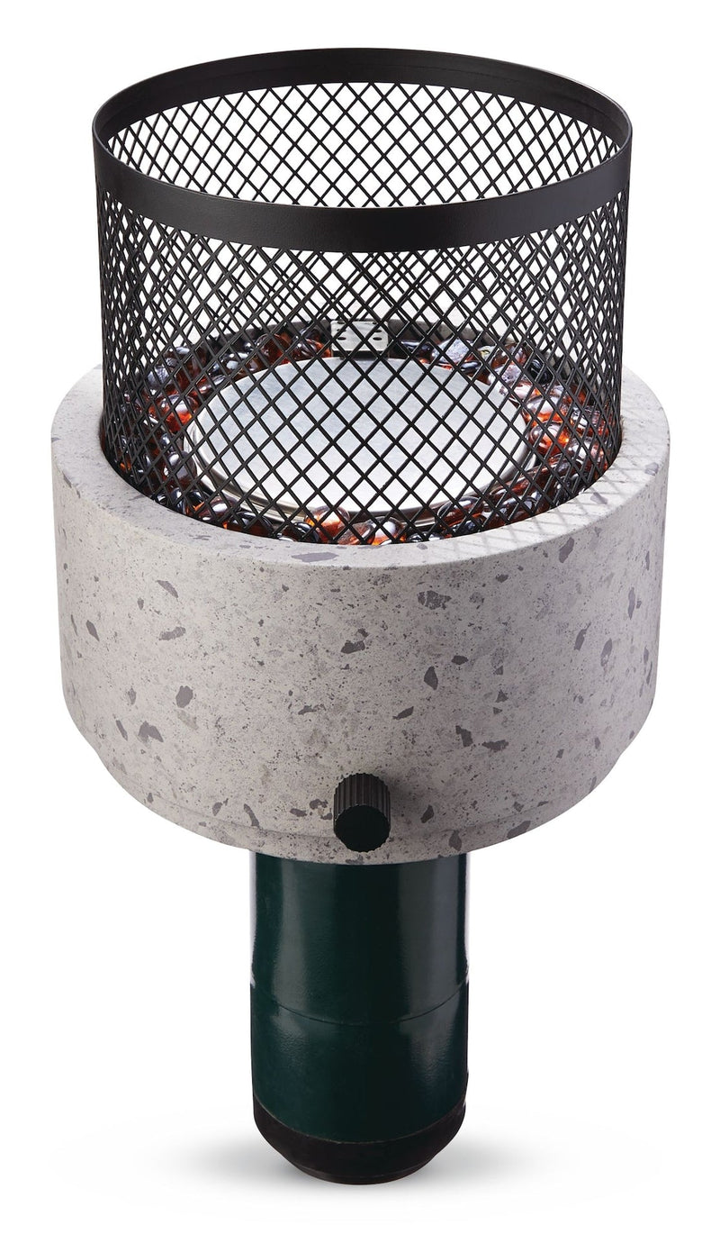 Cinder Round Outdoor Tabletop Gas Fire Pit, 11,000 BTU I0D7
