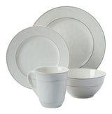 Gablehurst Stoneware Dinnerware Set with Mugs, Serves 4, 16-pc, Cream Reactive Glaze X6Z1 - product image 5
