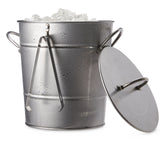 Ice Bucket and Scoop, Stainless Steel with Insulated Liner, Silver, 9.06-in V2Z7 - product image 1