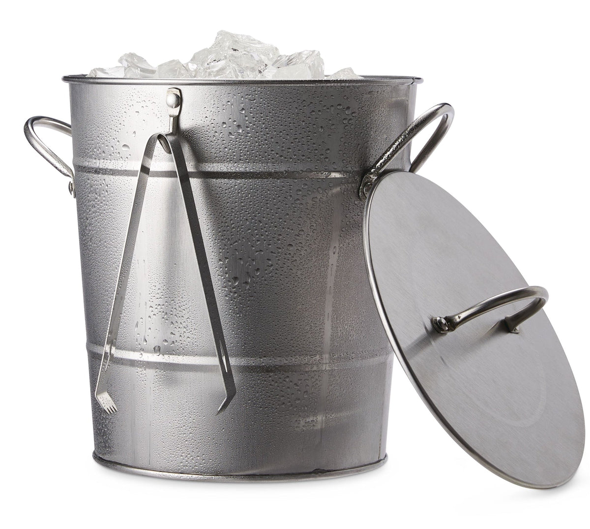 Ice Bucket and Scoop, Stainless Steel with Insulated Liner, Silver, 9.06-in V2Z7 - product image 1