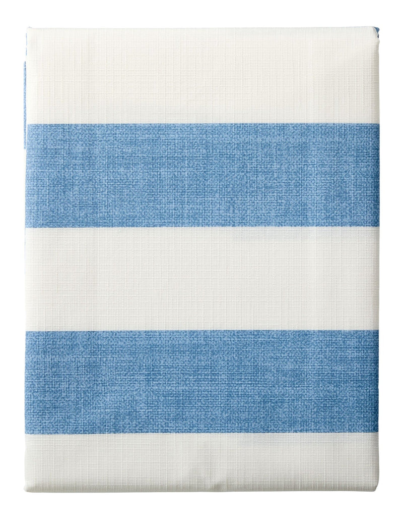 Indoor/Outdoor Stripe PEVA Table Cloth, 60-in x 84-in I3Z7